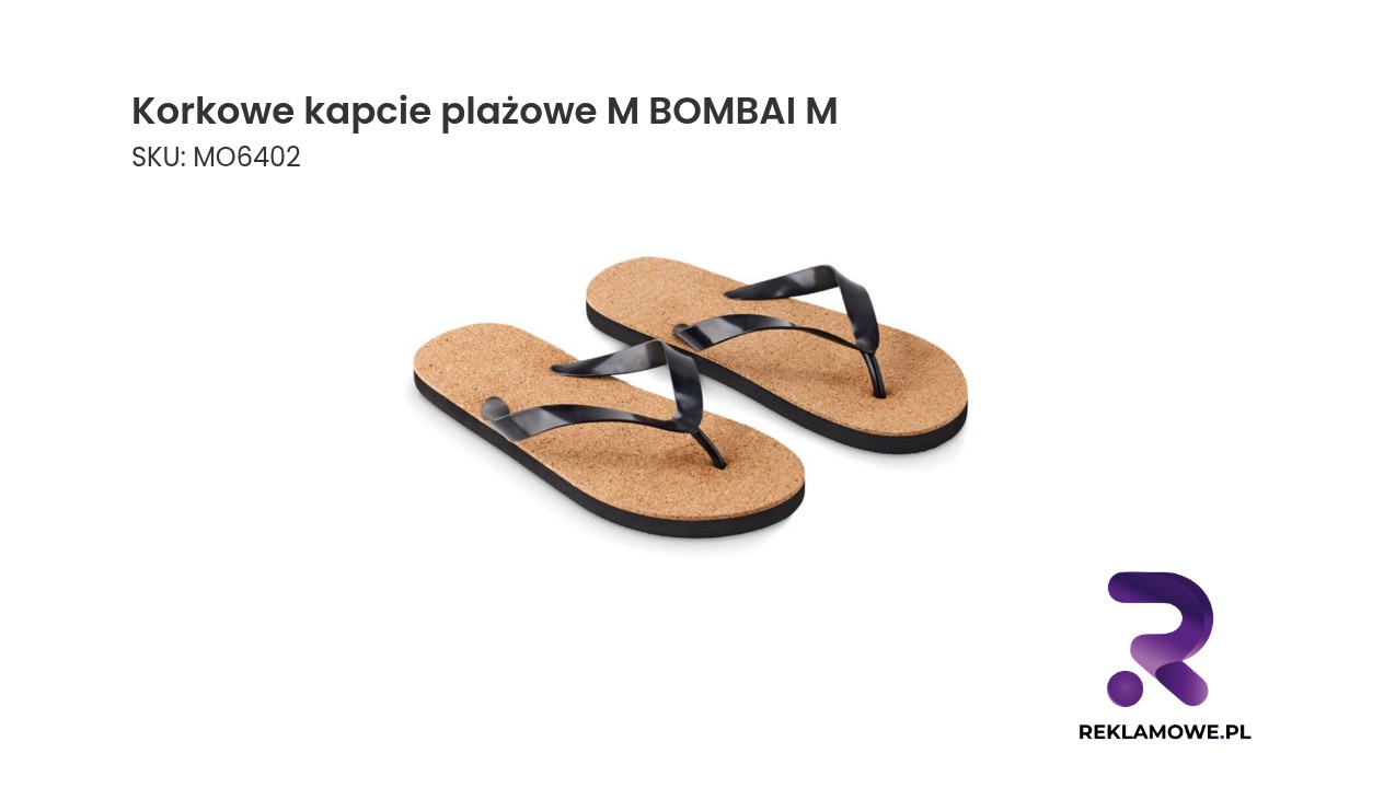 Korkowe kapcie plażowe rozmiar M model BOMBAI M